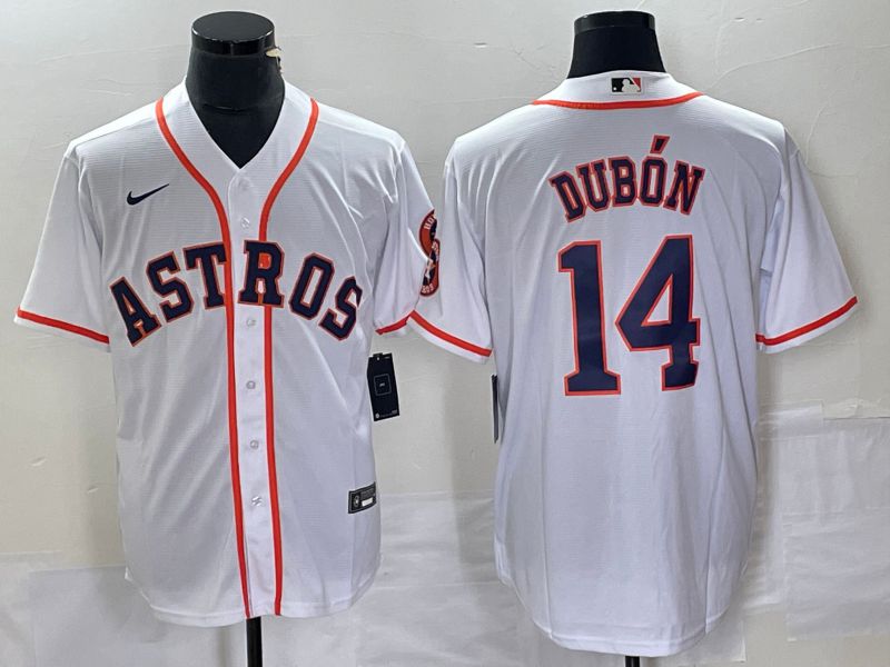 Men Houston Astros #14 Dubon White Nike Game 2023 MLB Jersey->houston astros->MLB Jersey